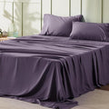 Bedsure Queen Sheet Set - 4 Pieces Soft Queen Size Sheets - Breathable & Cooling - Hotel Luxury - Easy Care Polyester Microfiber Bedding for Women, Men, Dusty Purple