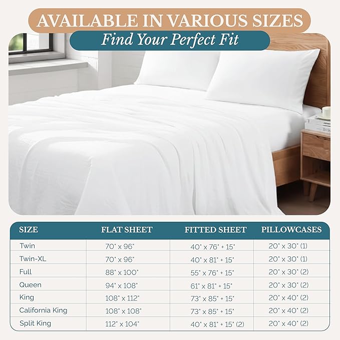 Casa Platino Queen Size Sheet Set, Brushed Microfiber Bedding with 15” Deep Pockets, Pre-Washed for Soft Touch, Cozy and Airy Feel, Lightweight Queen Bed Sheet Set for Year-Round Use – White