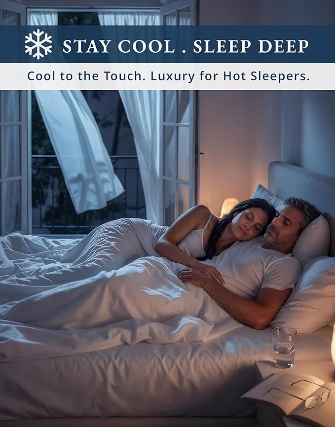 LANE LINEN 100% Cotton California King Sheet Sets - 1000 Thread Count, Soft & Comfy Luxury Hotel Like Thick Fully Elasticized Bed Sheet, No Pill Fade Resistant Oeko Tex Certfied Cal King Sheet - White