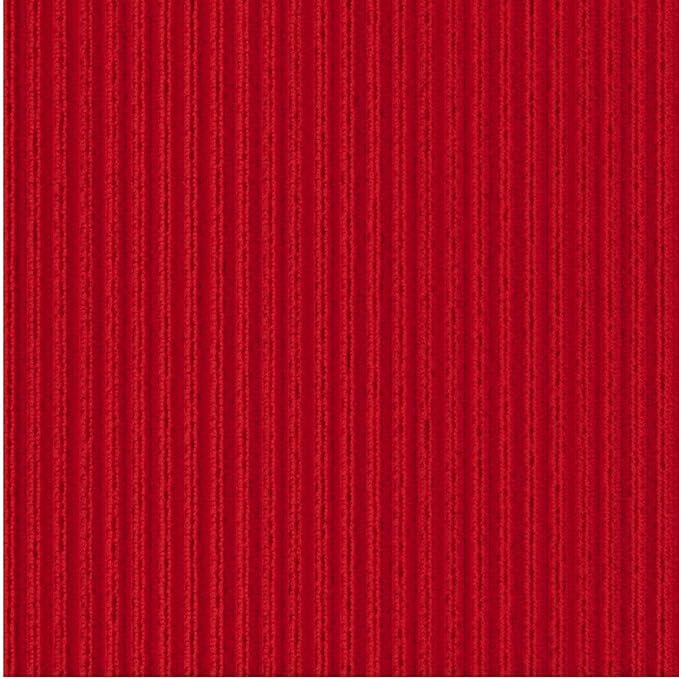 Ottomanson Non Slip Rug with Scraper Pile Durable for Indoor and Outdoor Use - Old Series, 2'7" x 10' (Runner), Red