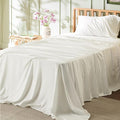 Bedsure Twin XL Sheet Sets Dorm Bedding - 3 Pieces Soft Extra Long Twin Sheets, Hotel Luxury, Easy Care Microfiber for Women, Men, Ivory