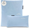 BADESOFA® Luxury Bath Pillow Set 2-Piece – Large Back Pillow & Foot Pillow for Tub – Spa-Grade Comfort for Head, Neck, Back & Feet – Quick Drying Bathtub Cushion Set in Blue