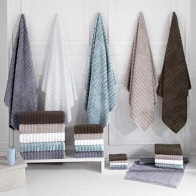 Classic Turkish Towels CTT Luxurious 100% Turkish Cotton Washcloths 6 Pack, Highly Absorbent & Quick Dry, Face Towels Wash Cloths for Hotel, Spa & Gym | 13"x13" (Spa Green)