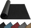 Mibao Dirt Trapper Door Mat for Indoor Outdoor, Waterproof All-Season, All-Weather Doormat, Heavy Duty Non-Slip Entrance Rug, Low Profile Absorbent Entrance Mat Carpet, 32" x 20", Black