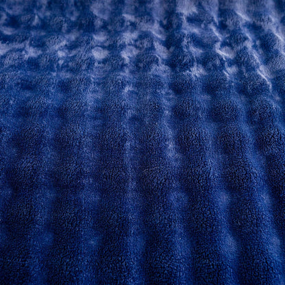 YUSOKI Luxury 3D Bubble Throw Blanket 2lb,All Ages,Home Decoration, (Navy,50 * 60inches)