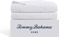 Tommy Bahama - Bath Towels, Highly Absorbent & Soft Bathroom Essentials, Low Linting & Fade Resistant, Oeko-Tex Certified (Northern Pacific White, 2 Piece)