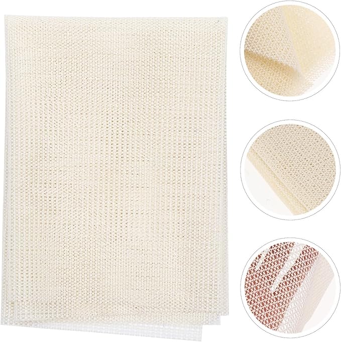 Generic Latex Anti-Skid Rug Pads Beige Non-Slip Cushion for Hard Floors Carpets Sofas Protective Thick Mat with Strong Grip and Cut