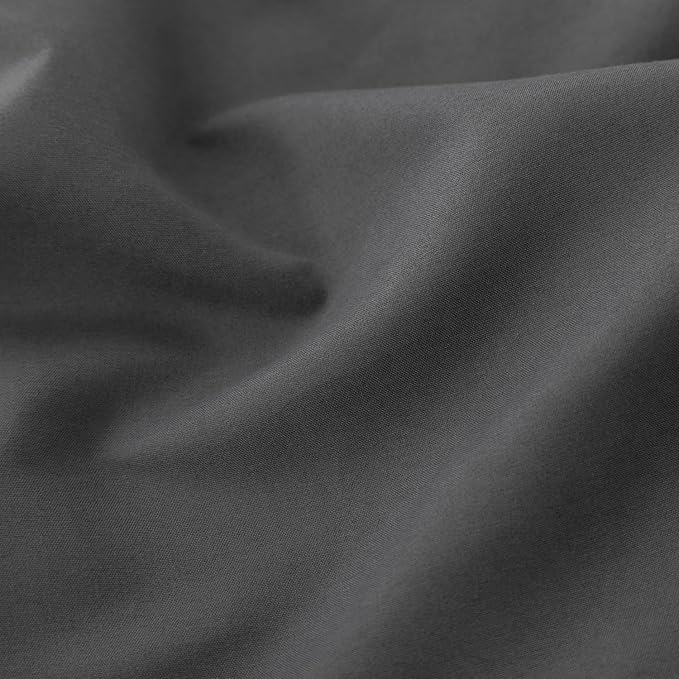 Bed Skirt King Size Ruffled Bed Skirts with Split Corners,16 Inch Drop Dust Ruffle Bed Skirt with Platform, Dark Grey, 16" King