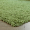 duduta Green Soft Fluffy Rug 4x6 ft, Shag Fuzzy Plush Rectangle Carpet for Bedroom Nursery Living Room Home Decor