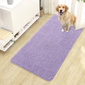 OLANLY Dog Door Mat for Muddy Paws 44x24, Absorbs Moisture and Dirt, Absorbent Non-Slip Washable Doormat, Quick Dry Chenille Mud Mat for Dogs, Entry Indoor Entryway Carpet for Inside Floor, Lavender