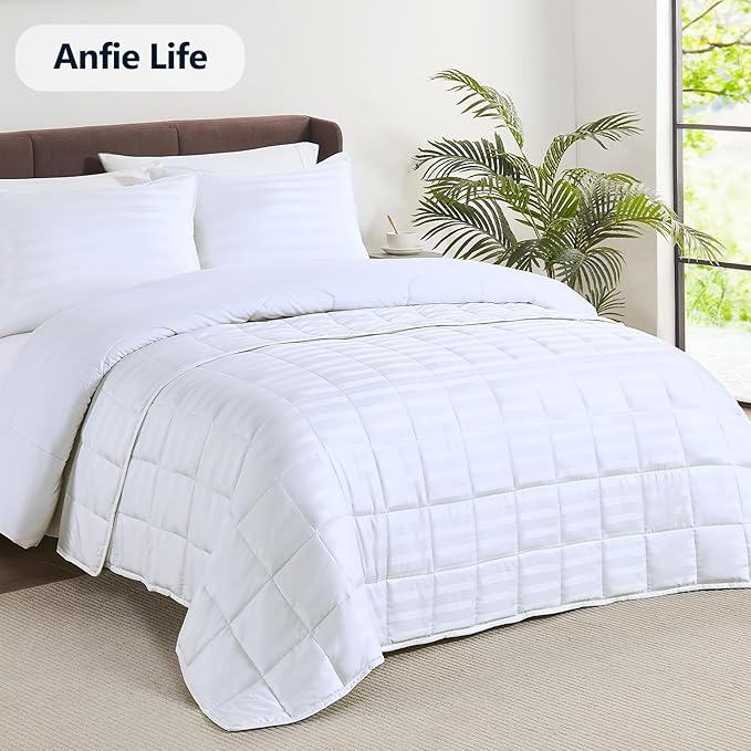 Weighted Blanket Kids (40"x60" 7lbs),Ultra Soft and Cozy Cooling Weighted Blanket Kids,Heavy Blanket with Machine Washable Soft Blanket, Ivory