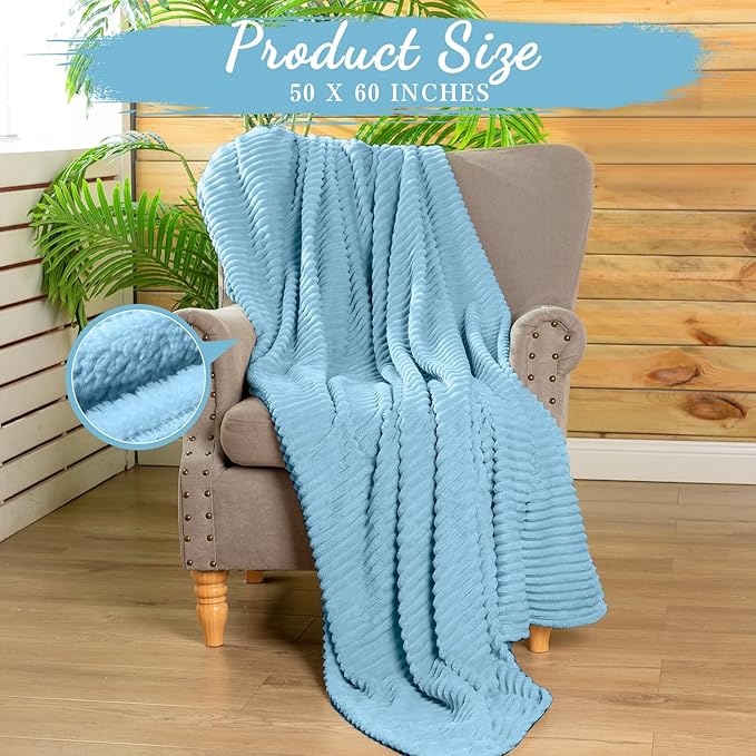 Buryeah 12 Pcs Flannel Throw Blanket Bulk 50 x 60 in Sleepover Blanket Outdoor Wedding Throw Lightweight, Oeko-tex Standard 100 Certified for Sofa Homeless Gifts (Teal)