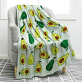Jekeno Avocado Fruit Blanket Gifts for Women Kids Girls Home Bedroom Living Room Decor Soft Cozy Lightweight Cute Throw Blankets 60"x80"