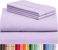 LuxClub 3 PC Twin Sheet Set, Deep Pockets Wrinkle Free Cooling Bed Sheets Hotel Bedding for Women, Men, Kids & Teens, Includes 1 Fitted Sheet, 1 Flat Sheet and 1 Pillowcase-Silky Soft Lavender