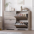 Large Shoe Cabinet for Entryway, Shoe Rack Cabinet with 4 Flip Drawer and Adjustable Shelves for Small Apartment, Foyer