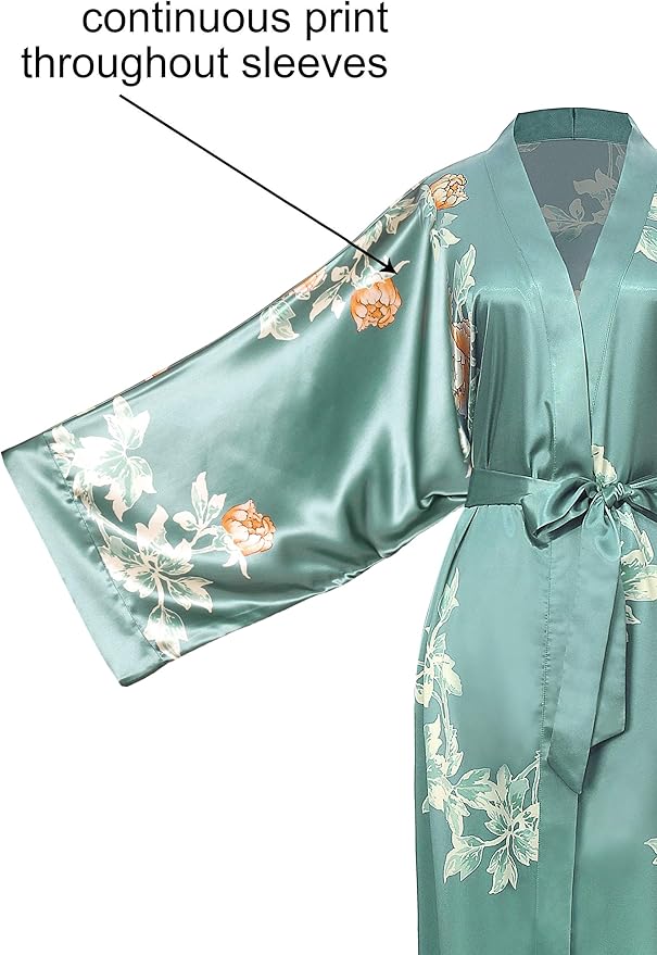 BABEYOND Short Kimono Bath Robe Blouse Satin Silky Kimono Cover Up Loose Cardigan Sleepwear Wedding Robe