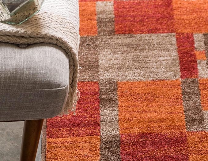 Unique Loom Autumn Collection Area Rug - Providence (2' x 3' 1" Rectangle, Multi/ Beige)