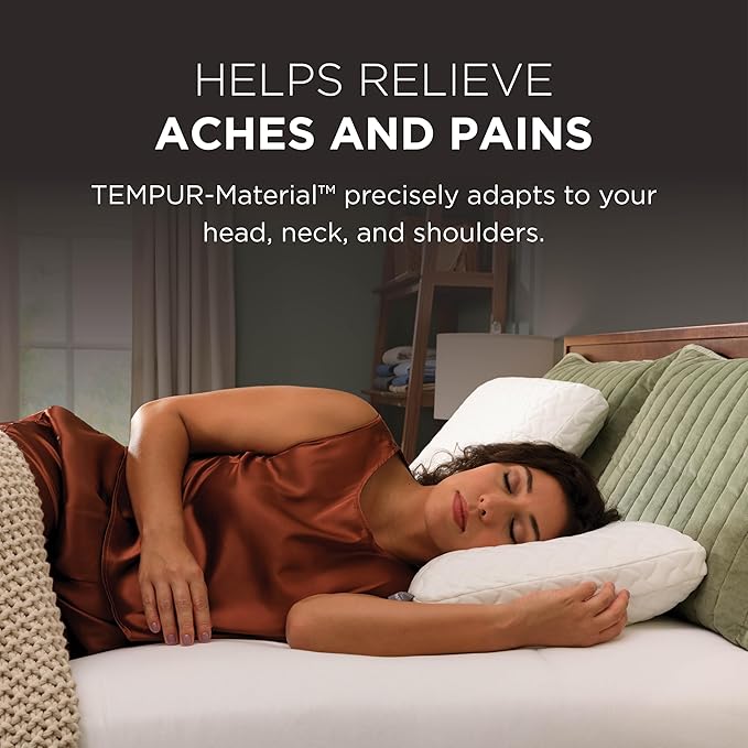 Tempur-Pedic TEMPUR-Cloud Pillow, Standard-2-Pack, Standard, White 2 Count