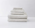 Tommy Bahama - Bath Towels, 100% Soft & Absorbent Yarn-Dyed Cotton, Low Linting & Fade Resistant, Medium Weight Bathroom Towels (Northern Pacific Brown, 6 Piece)