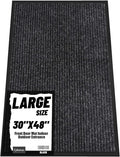 Front Door Mat Indoor Outdoor Entrance, 30" x 48" All-Season Heavy Duty Waterproof Doormat, Non-Slip Absorbent Entryway Mat, Easy to Clean, Low Profile Commercial Floor Mat for Indoor Outdoor