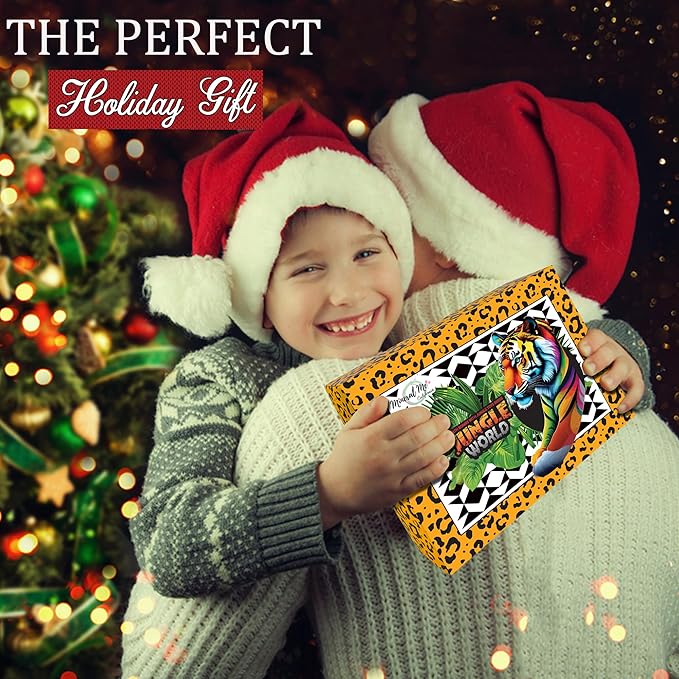 Bath Bombs for Kids with Surprise Inside- 12 pk Kids Bath Bombs with Jungle Toys, Organic, Natural, Skin-Moisturizing Bubble BathBombs. Stocking Stuffers Christmas Gifts for Boys, Girls, Toddlers