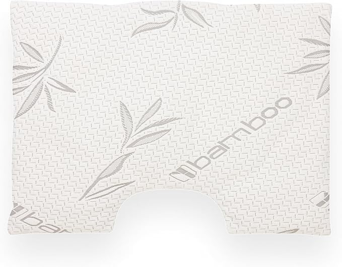 Wife Pillow - Topper, Rayon Shell/Charcoal Shredded High Density Memory Foam Filling. Adjustable for Side Sleepers by Zipper Access to Add/Remove Fill for Best Sleeping: High Denisty Support