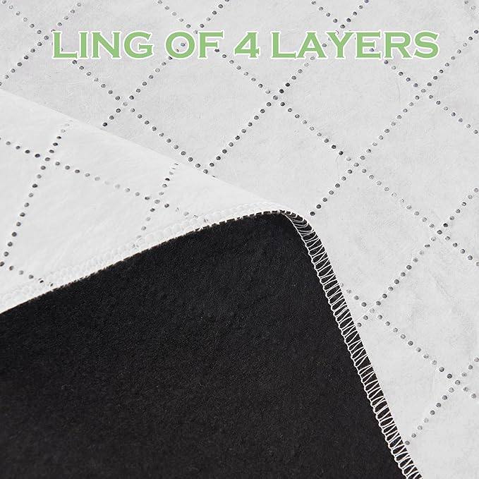 KGORGE Anti Dust Soundproof 100% Blackout Curtains 4 Layers Heavy Duty Energy Efficiency Window Curtains for Living Room Baby Bedroom Home Office Studio, Wide 52 x Long 95 inches, Sage Green, 2 Panels