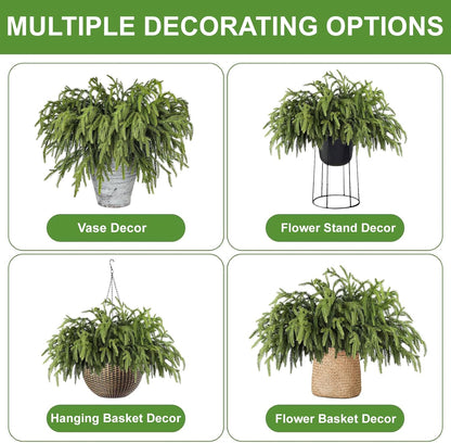 Artgar 24 Pcs Pine Branches - 18 Inch Artificial Green Pine Stem - Real Touch Christmas Greenery Pines Branches for DIY Flower Arrangement Home Indoor Christmas Decor