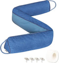 TORRAMI 36" Door Draft Stopper Under Bottom Insulation Noise Air Stopper 2.1LB,Draft Guard Seal for Doors and Windows - Blue Triangle