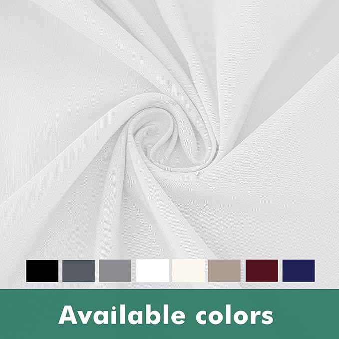 Biscaynebay Wrap Around Bed Skirts with Split Corners for Queen Beds 25" Drop, White Adjustable Elastic Dust Ruffles Easy Fit Wrinkle & Fade Resistant Silky Luxurious Fabric Machine Washable
