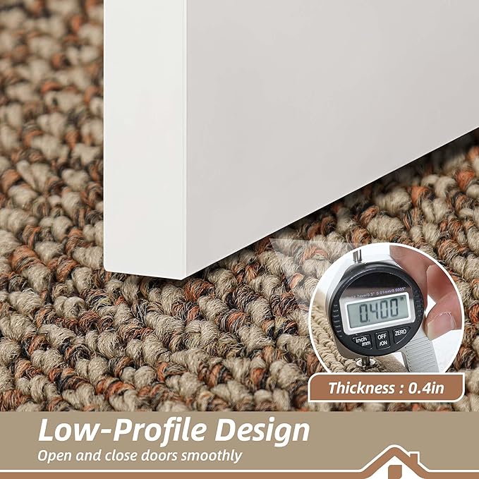 BEQHAUSE Indoor Door Mat 24" x 36", Dirt Trapper Door Mats Non-Slip Entryway Rugs Washable, Resist Dirt Absorbent Welcome Mat, Low Profile Floor Mats for Front Back Door and Entryway, Taupe