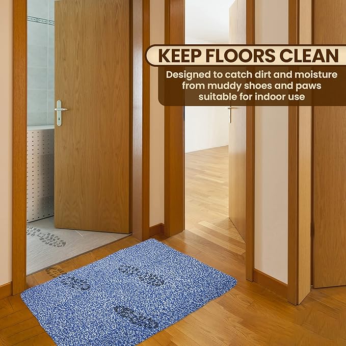 Premium Microfiber Indoor Door Mat – 24"x36" Washable Entry Mat, Non-Slip, Waterproof Backing, Super Absorbent, Low Profile Entryway Doormat for Indoor Entrance