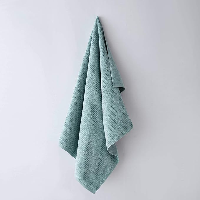 Tommy Bahama - Bath Towels, Highly Absorbent Cotton Bathroom Decor, Low Linting & Fade Resistant, Oeko-Tex Certified (Northern Pacific Bay Blue, 6-Piece)