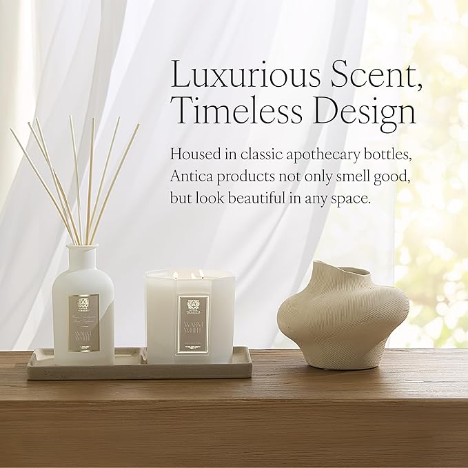 Antica Farmacista Luxury Scent Candle - Decorative Home Candle - Long-Lasting & Premium Scented - Luxury Gift - Warm White, 9 oz