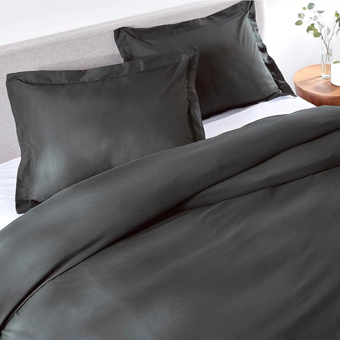 PeachSkinSheets The Original 1500TC Soft Queen/Full Duvet Cover Set Graphite Gray