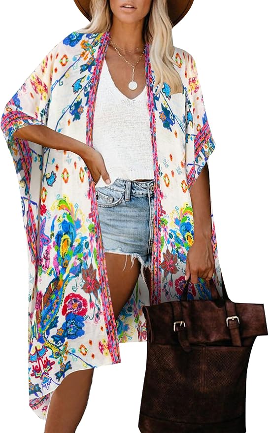 Moss Rose Women Summer Bikini Kimono Bathing Suit Cover Ups for Swimwear