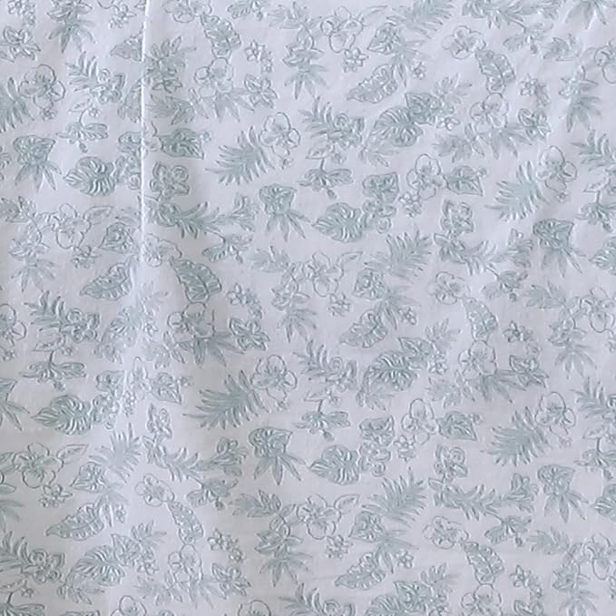 Tommy Bahama - King Sheets, Cotton Percale Bedding Set, Crisp & Cool, Stylish Bedding Set (Hibiscus Bloom Green, King)