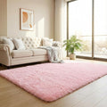duduta 6x9 ft Pink Rectangle Fluffy Rug, Shag Fuzzy Plush Rectangle Carpet for Bedroom Nursery Living Room Home Decor