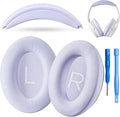Replacement QC Ear Pad and Headband Pad Kit Cushion. Compatible with Bose QuietComfort (2023) QC45 QCSE QC35 II Wireless Noise Cancelling Headphones (Lilac) Easy DIY Fit