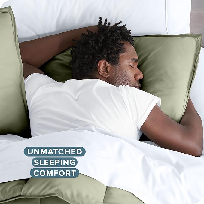 Bare Home Bedding Duvet Cover California King Size - Premium 1800 Super Soft Collection - Lightweight, Cooling - Soft Breathable Bedding Duvet Cover (Cal King, Sage)