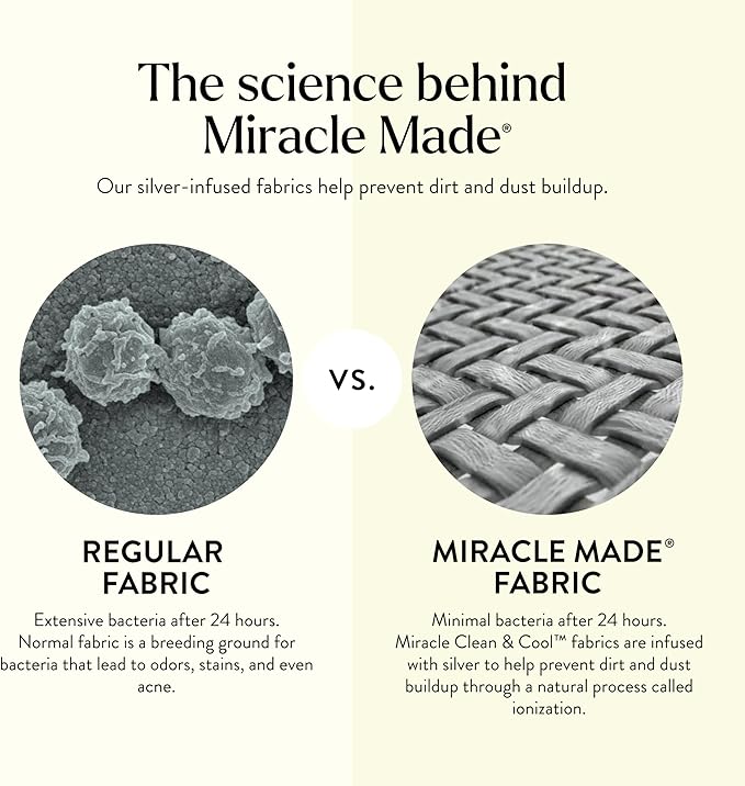 Miracle Made® Extra Luxe Cool It Tech Pillowcases (Stone, King/Cali King)