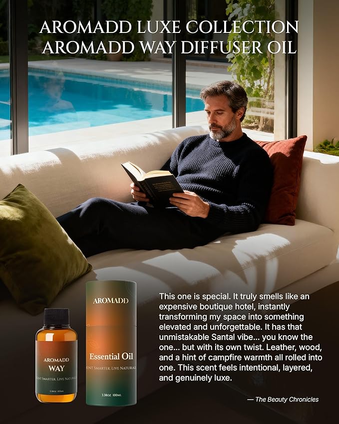 AROMADD Way Diffuser Oil Inspired by Luxury Hotel Scent 3.38 Fl Oz (100ml), Aroma Diffuser & Hotel Fragrance Diffuser Oil, Essential Oil Diffuser for Aromatherapy, Long-Lasting