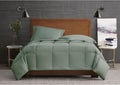 LONDON FOG Garment Washed Solid Comforter Set Green Microfiber 2-Piece Twin XL Comforter Set, Solid Themed, Adult and Teen, Oeko-TEX Certified