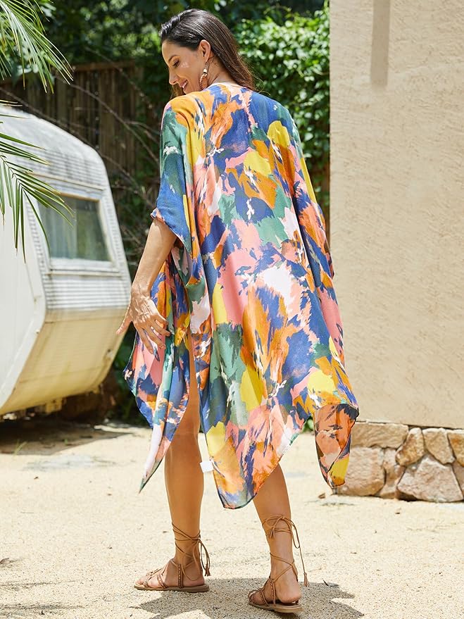 Moss Rose Women Summer Bikini Kimono Bathing Suit Cover Ups for Swimwear