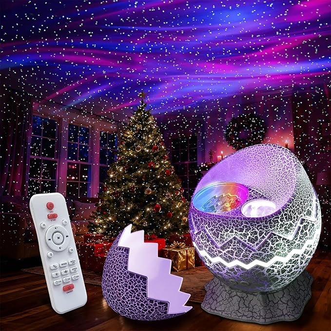 Rossetta Star Projector, Galaxy Light Projector White Noise Bluetooth Speaker with Remote Control, Aurora Projector Starry Night Light Projector for Kids Adults, Home Theater, Ceiling, Home Decor