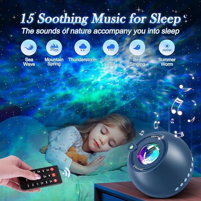 PIKOY INS Northern Lights Projector Star Projector Brown