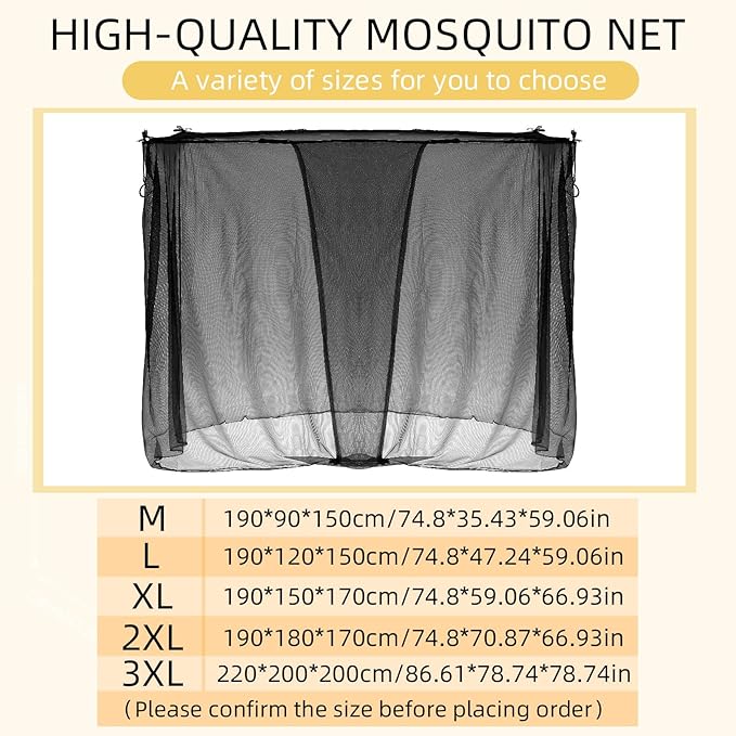4 Corners Mosquito Net for Mosquiteros para Camas Bed Canopies Netting Bed Drapes Rectangular Mosquito Mesh for Camping Home Outdoor Travel(Black,L79 X W47 X H59 Inch,1 Opening)