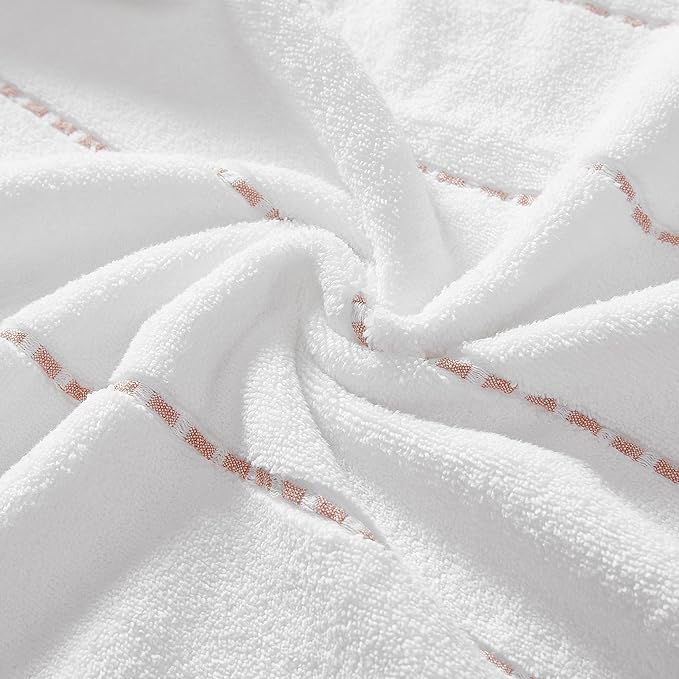 Tommy Bahama - Bath Towels, 100% Soft & Absorbent Cotton, Low Linting & Fade Resistant, Medium Weight Bathroom Towels (Ridley Solid Orange, 3 Piece)
