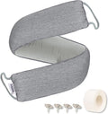 TORRAMI 36" Door Draft Stopper Under Bottom Insulation Noise Air Stopper 2.1LB,Door Snake Draft Guard Seal for Doors and Windows - Dark Gray