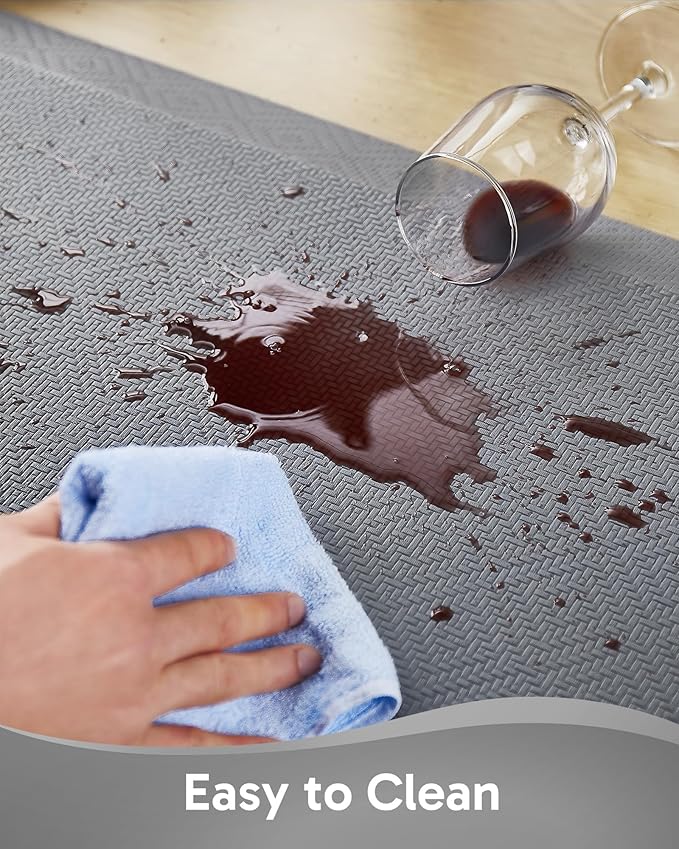 Ophanie Kitchen mats for Floor, 3/4 inch Thick, Kitchen Rugs, 20x39 Anti Fatigue Standing Cushioned Mat, Waterproof,Comfort Ergonomic mat for Office, Home, Sink, Grey Non-Slip Bottom